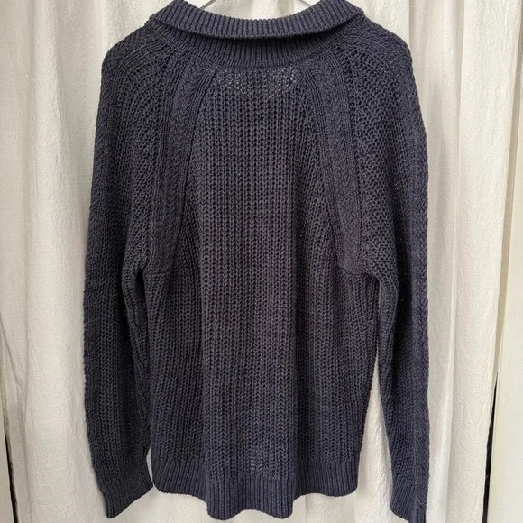 Garnet Hill Isle Linen/Cotton Relaxed Cardigan - Picture 5 of 9